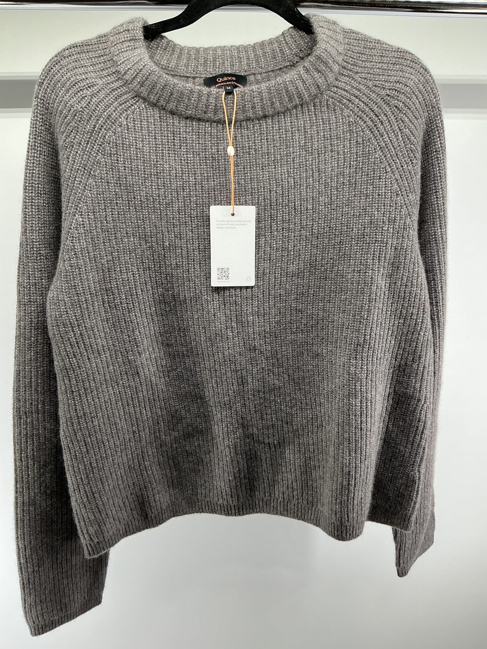 Mongolian Cashmere Fisherman Crewneck Sweater